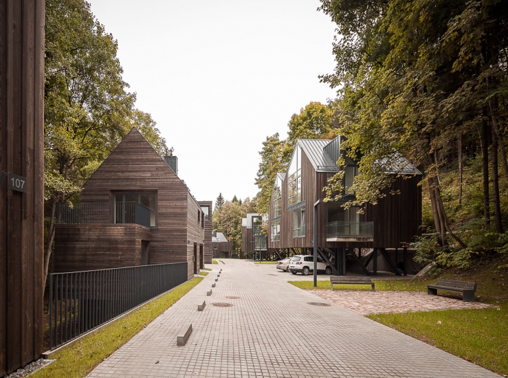 2015 Residential quarter in Pavilniai regional park in Vilnius